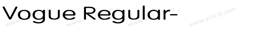 Vogue Regular字体转换